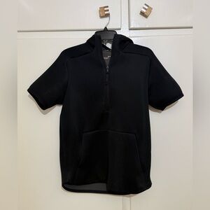 Black Short Sleeve Under Armor Hoodie